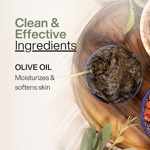 Miniatura 4 de Jabón negro marroquí con aceite de oliva, Hammam exfoliante natural negro Beldi, exfoliante corporal marroquí, tradicional Savon Noir (7 onzas)