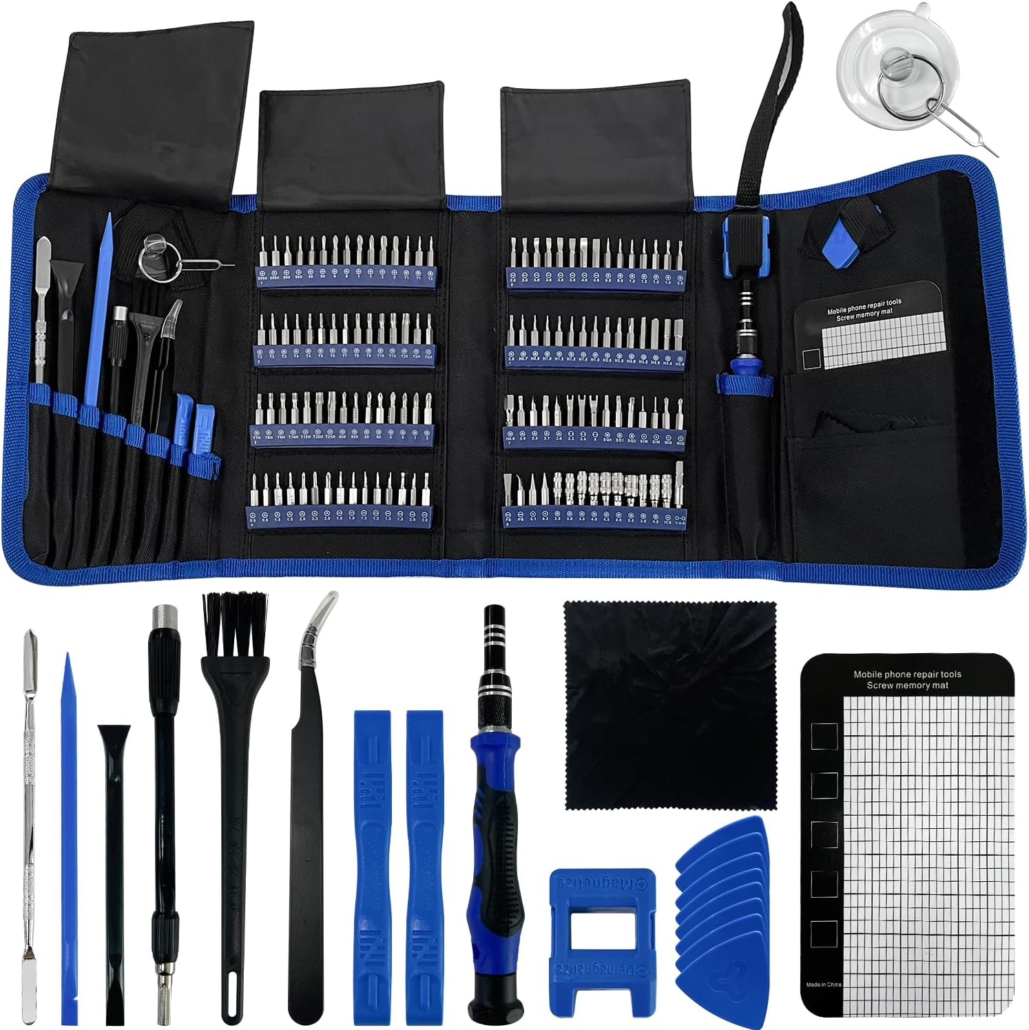 Oria-磁気ドライバーセット,142 in 1,修理ツールキット,120ビット精度