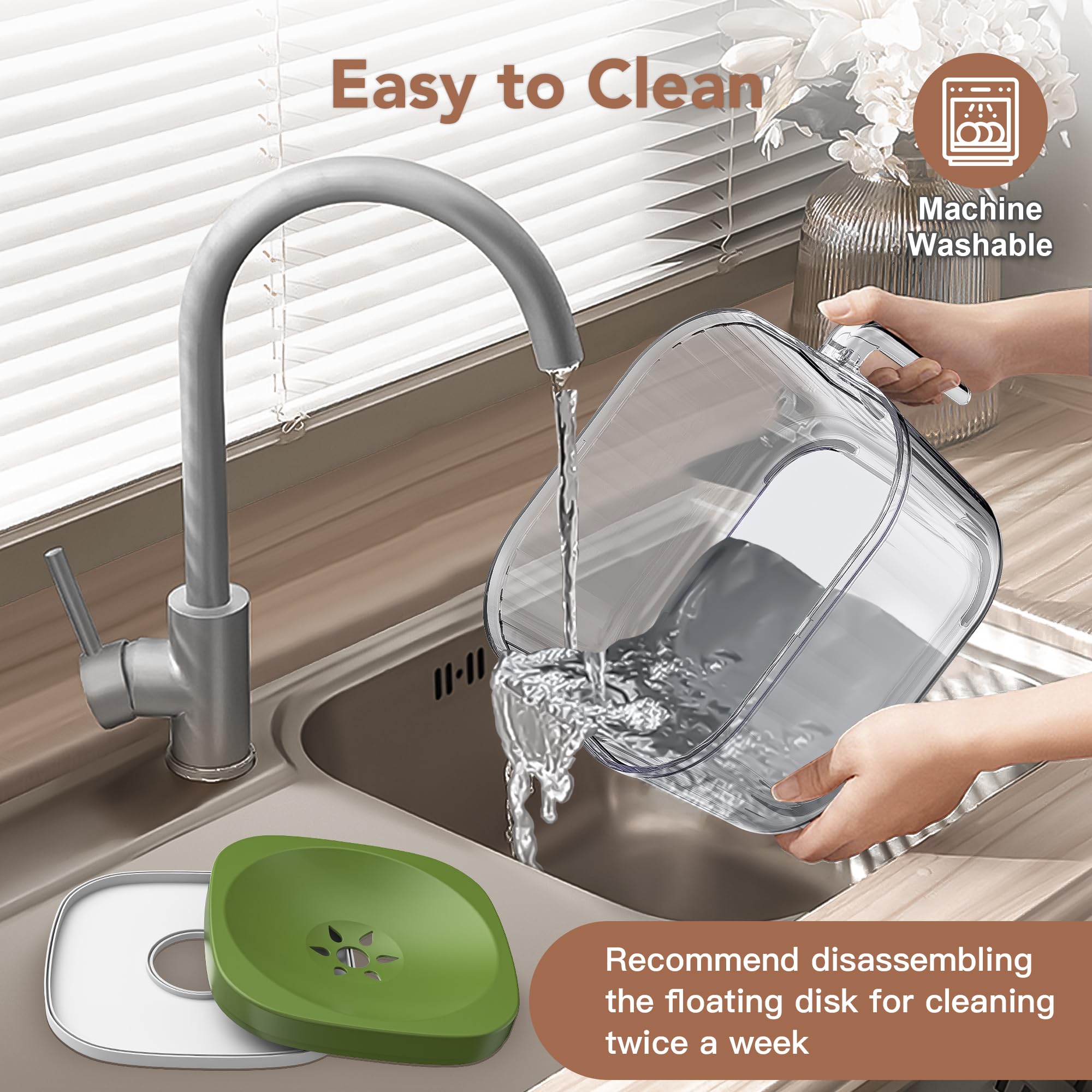 Slow Drinking Water Bowl For Dogs 70oz Dog Water Bowl Large