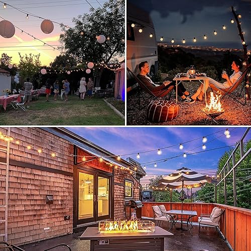 Miniatura 7 de Paquete de 25 bombillas LED G40 de repuesto, base de tornillo E12, bombillas LED inastillables para cadena de luces al aire libre, bombillas