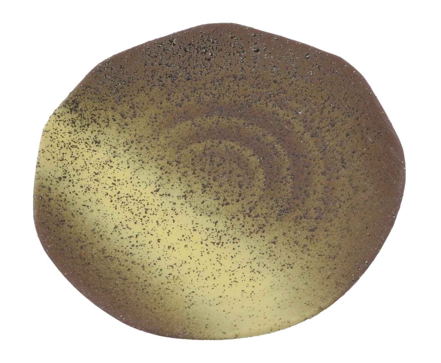 Castle Enterprises Mino Ware Japanese Cafe Series Rough Twist Coffee Plate, Dark Colored Ink Set, 3 Pieces