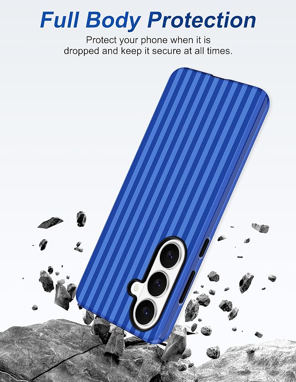 Aitipy Magnetic Striped Phone Case for Samsung Galaxy A15 5G, Navy Blue by Aitipy - Used condition - Image 5