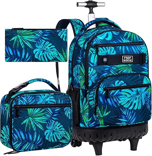 Mochila con ruedas para mujeres y hombres, bolsa de 21 pulgadas para adultos con ruedas enrollables, juego de bolsa con ruedas para niñas y niños,