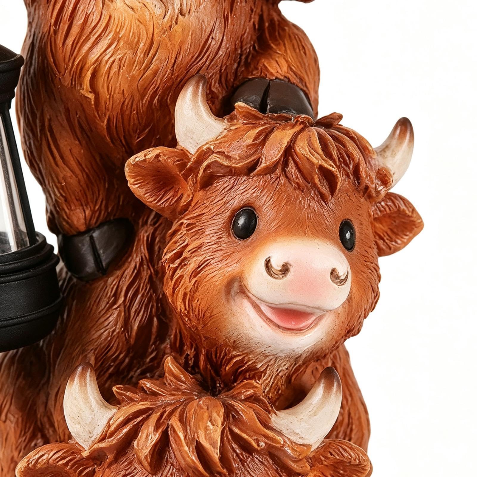 Statue Per Esterni Lampada in resina con luce calda e cartello Benvenuto | Statue Animali Da Giardino Per Esterno per Portico, , Giardino, Terrazza, Cortile, Prato, Patio e Ingresso