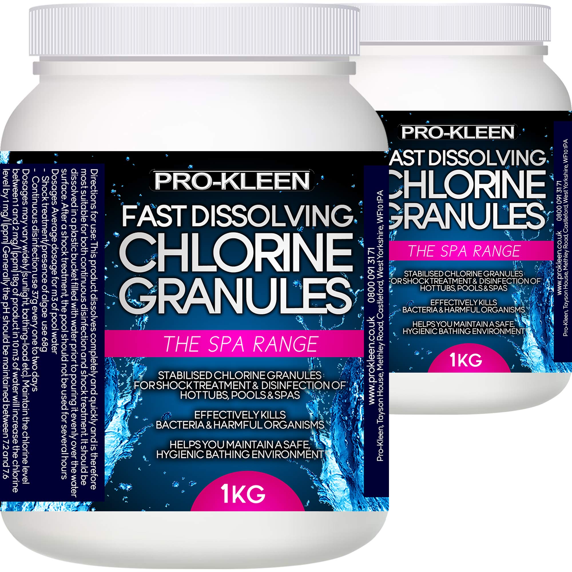 Buy ProKleen Fast Dissolving Stabilised Chlorine Granules Sanitises