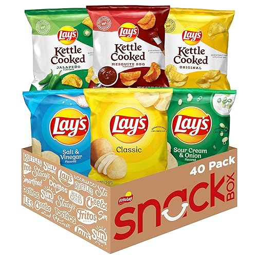 Vista 30 de Lay's - Papas fritas clásicas, 1 oz (paquete con 40 unidades)
