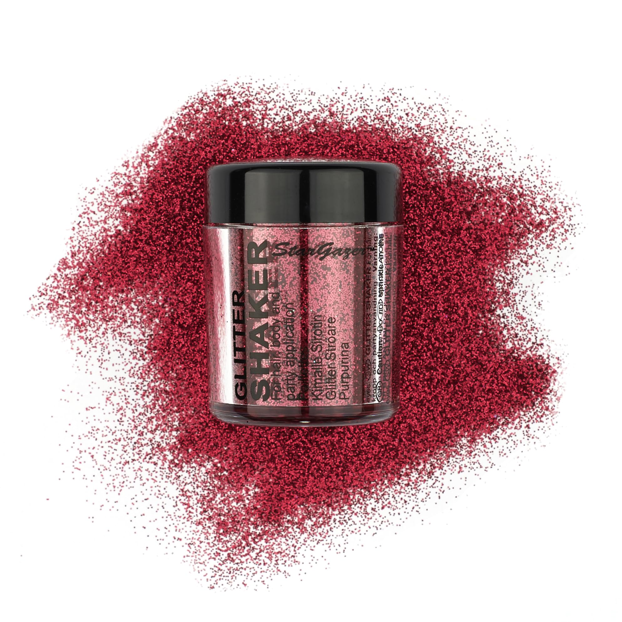 Stargazer Chunky Glitter Shaker, Red