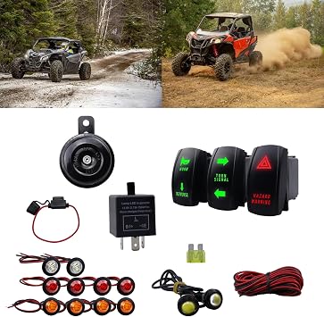 ロッカースイッチ ATV、 SXS UTV ATV ゴルフカート用ホーンとリバースランプ付き UTV ターンキット Sxs ターンセット