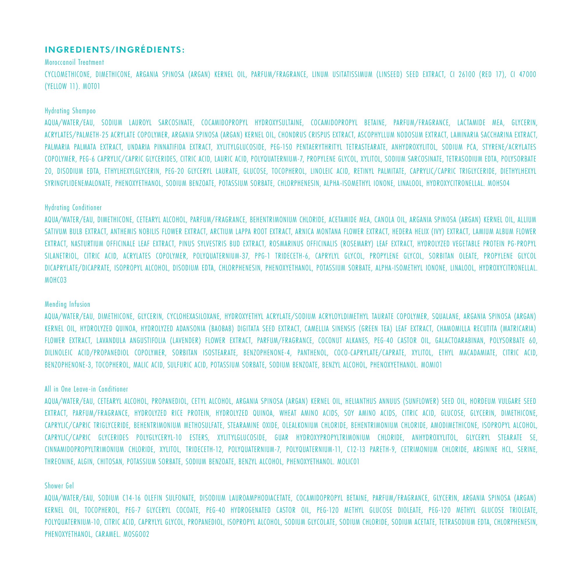 Niezbędne produkty Moroccanoil — zestaw próbek deluxe