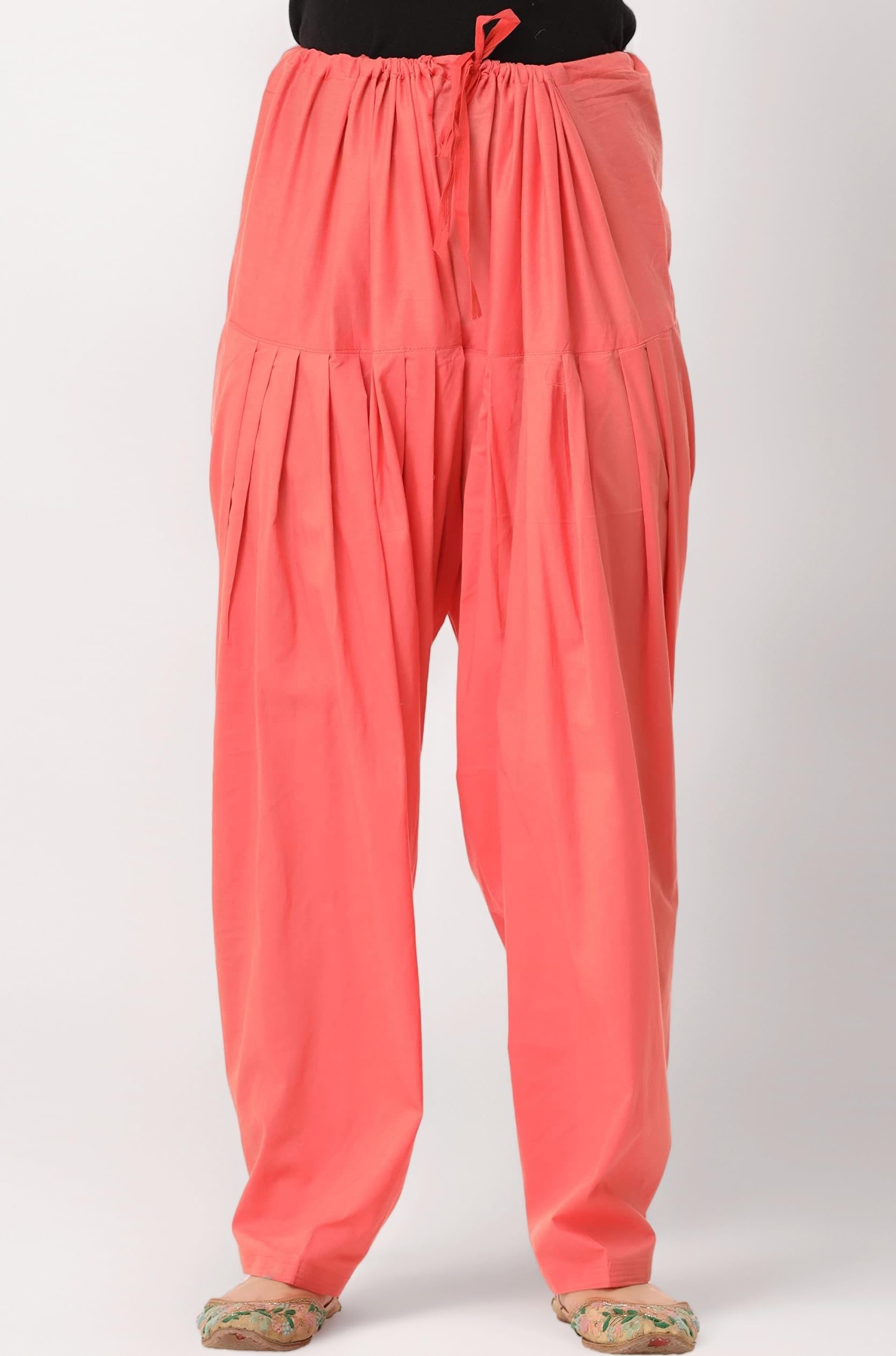 Women's Cotton Plain Patiala Salwar (Size: Free Size, Length: 41 Inches)