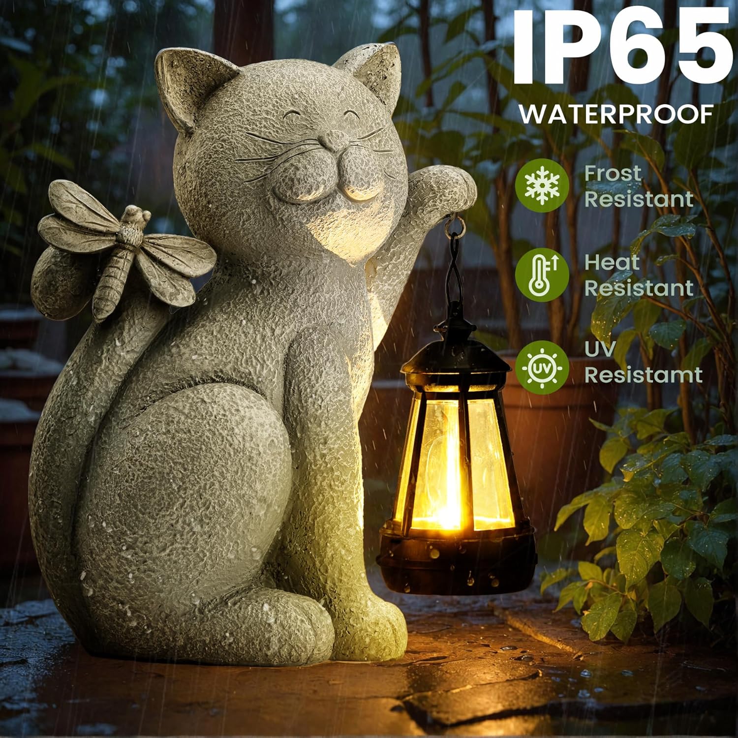 Illuminate Your Garden: Review of the Solar Cat Lantern Statue