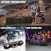 Vista 6 de Tripod Carrying Case,50 Inch Tripod Light Stand and Photography Lighting Kit Bag,Photo Studio Equipment Large Carrying Bag with Removable