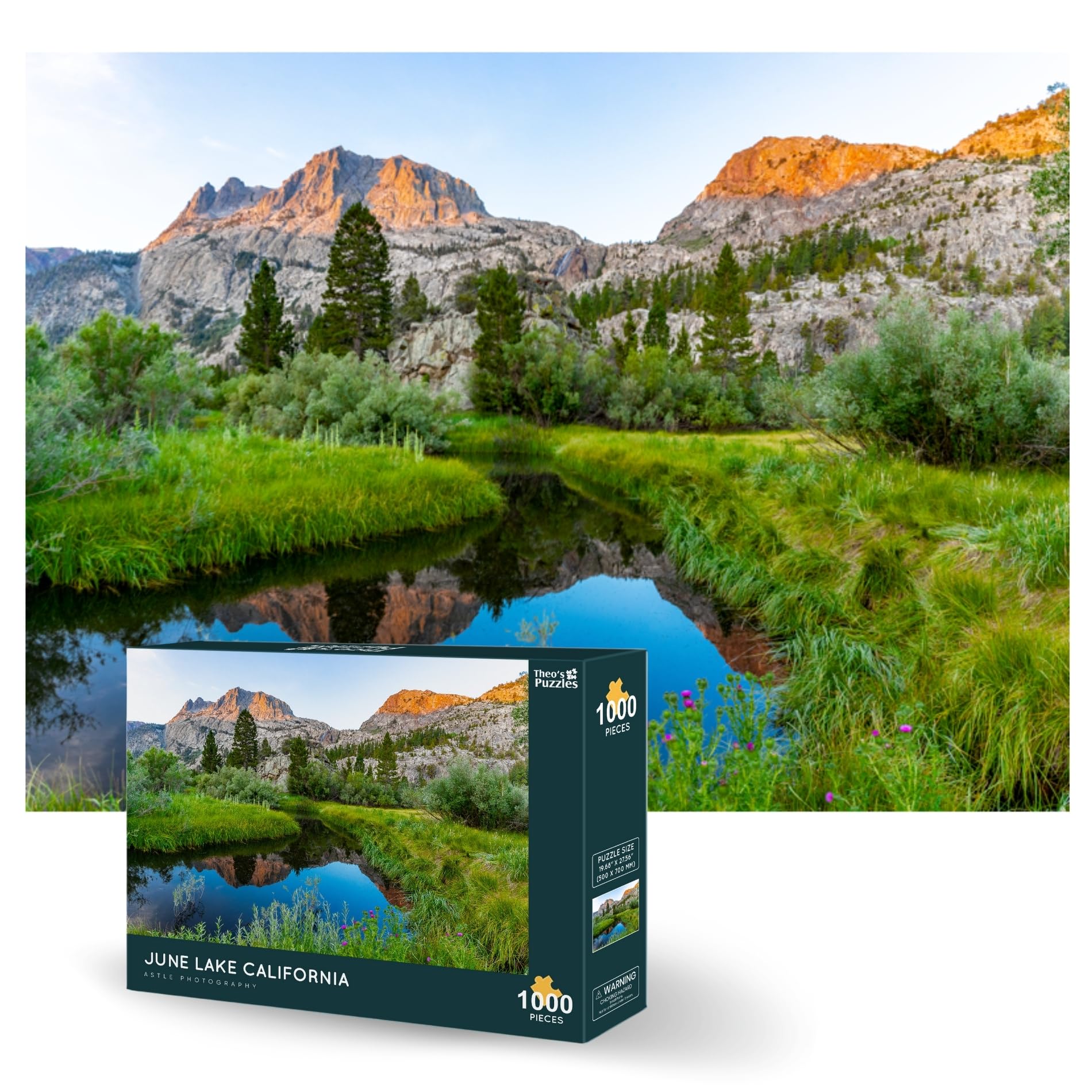 Theo's Puzzles Puzzle 1000 Pezzi: Isola Greca Paradiso, 50x70 Cm, Poster Incluso, Per Adulti E Famiglie