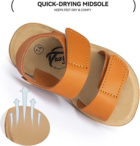 Miniatura 3 de Trary Sandalias de verano para bebés, niñas y niños, zapatos lindos para niños, sandalias ligeras con punta abierta, sandalias para la playa,