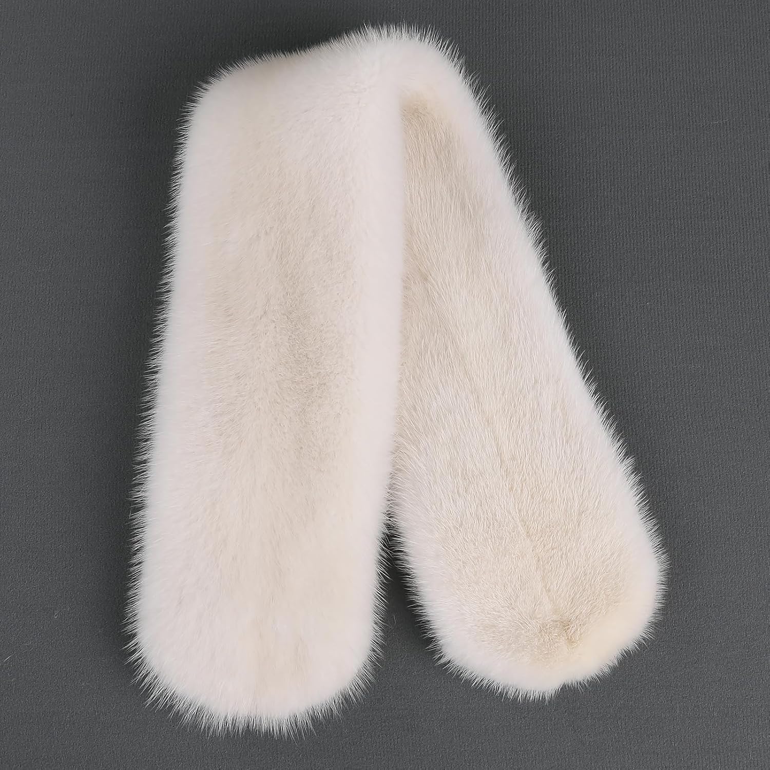 Unisex Winter Warm Real Mink Fur Scarf, Neck Warmer, Fur Collar