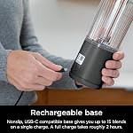 Ninja Blast Portable Blender, Cordless 16oz Personal Blender for Shakes & Smoothies, Up to 15 Blends per Charge, BPA Free, Leakproof Lid, USB‑C Rechargeable, Dishwasher Safe, Black, BC100BKC