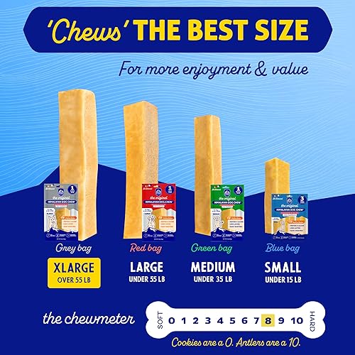 Miniatura 5 de Himalayan Dog Chew - Masticables originales de queso de yak para perros - 100% naturales, sin gluten, lactosa o cereales, ricos en proteínas, con