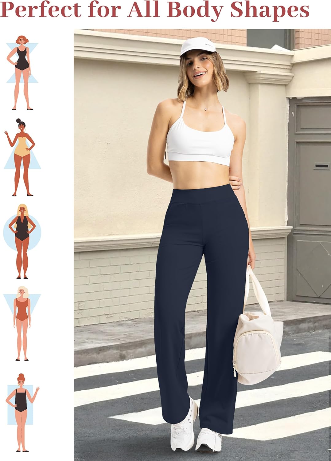 SEVEGO Tall Women's 32/34/36 Inseam Wide Leg Yoga Pants High Waist Stretch Dress Casual Long Sweatpants with Pockets - Image 9