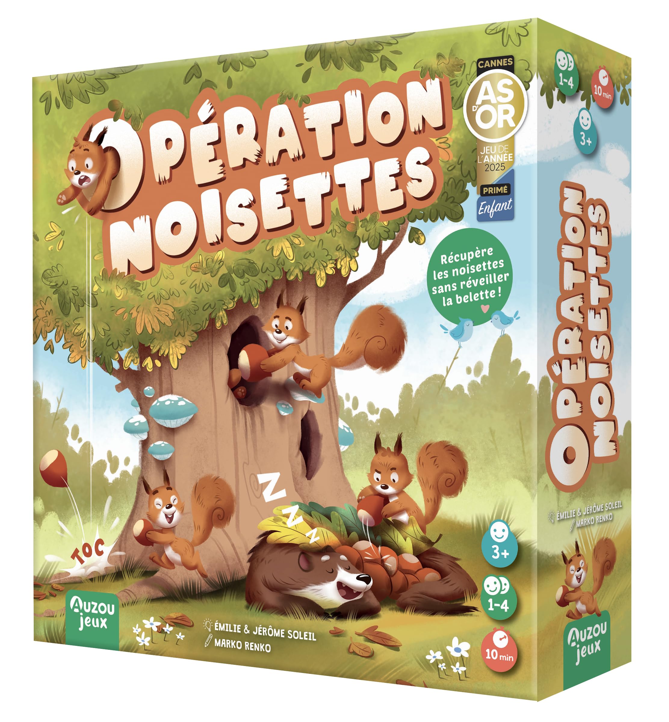 Grands Jeux Opération Noisettes, Marron et Vert