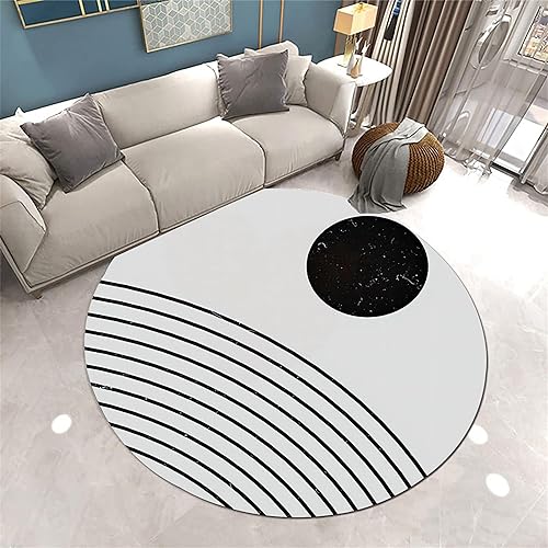 Miniatura 44 de Alfombra de área de Navidad, 4 pies, alfombra redonda de Navidad, alfombra de Navidad para sala de estar, decoración de Navidad, alfombra redonda