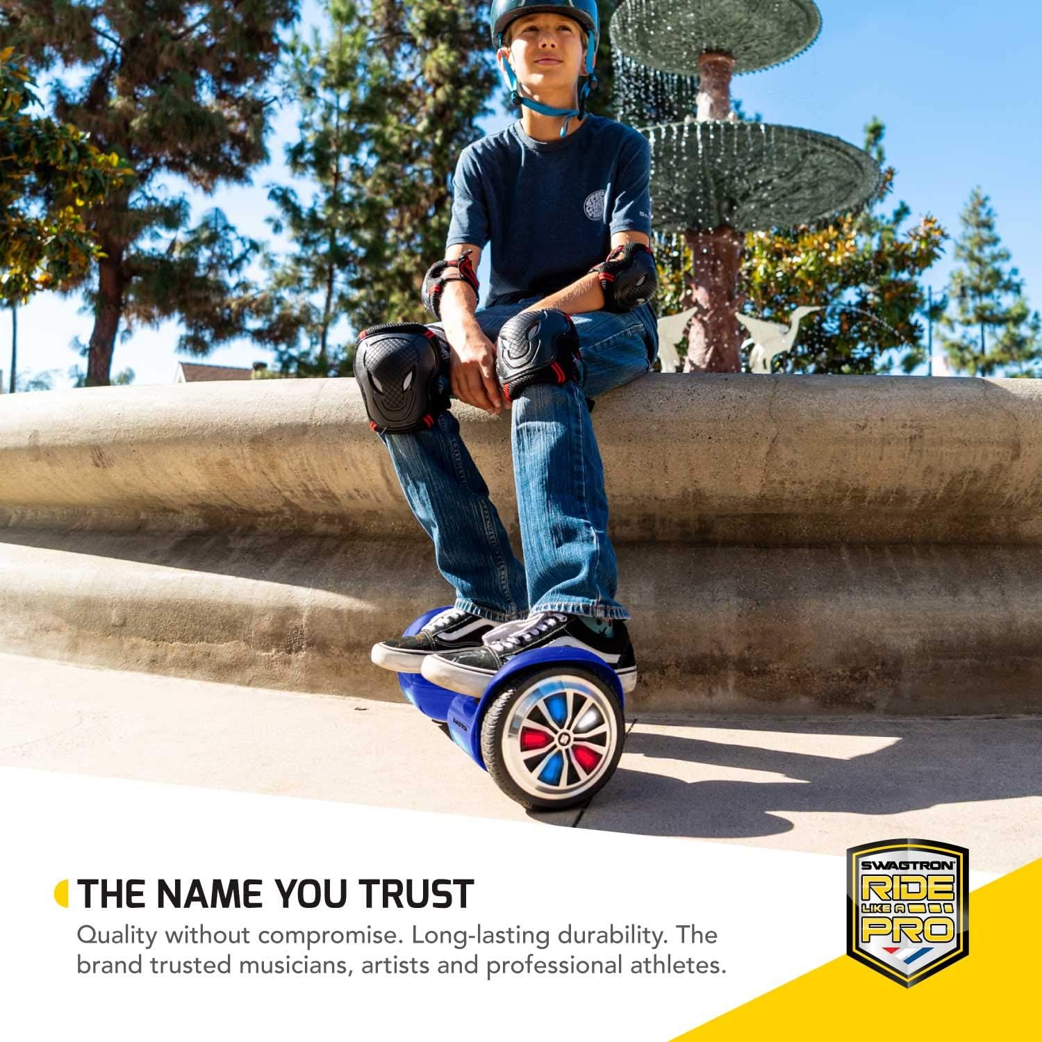 Exclusive Swagtron Swagboard T882 LED Lithium-Free Hoverboard with Startup Balancing, Dual 250W Motors, Patented SentryShield Quantum Battery Protection (Blue LED) Exclusive Discount 70% Price Swagtron Swagboard T882 LED Lithium-Free Hoverboard with Startup Balancing, Dual 250W Motors, Patented SentryShield Quantum Battery Protection (Blue LED)