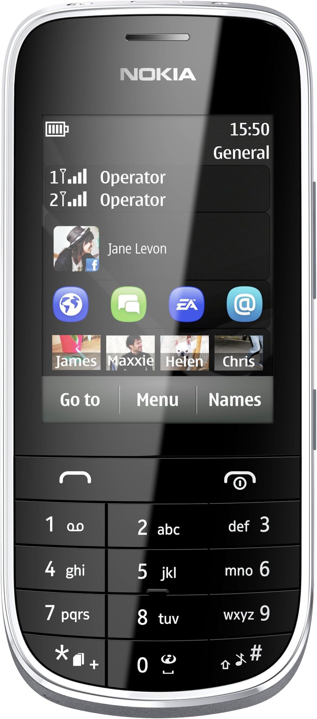 Asha 202 Dual SIM Capable SIM Free Mobile Phone - Dark Grey