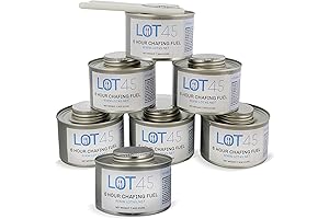Lot45 Food Warmers for Parties - 6 Hour Chafing Dish Fuel Cans,...