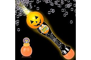 ArtCreativity Light-Up Pumpkin Bubble Wand: A Bewitching Halloween Treat