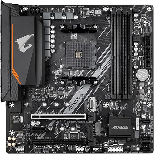 Miniatura 2 de GIGABYTE B550M AORUS Elite - Tarjeta madre para juegos compatible con AM4 AMD B550 Micro-ATX DDR4 Dual M.2 PCIe 4.0 Realtek GbE LAN