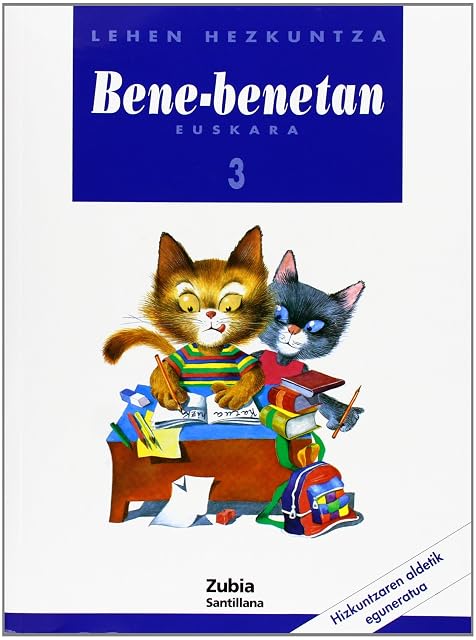 Portada de Bene-Benetan 3 Euskara Lehen Hezkuntza
