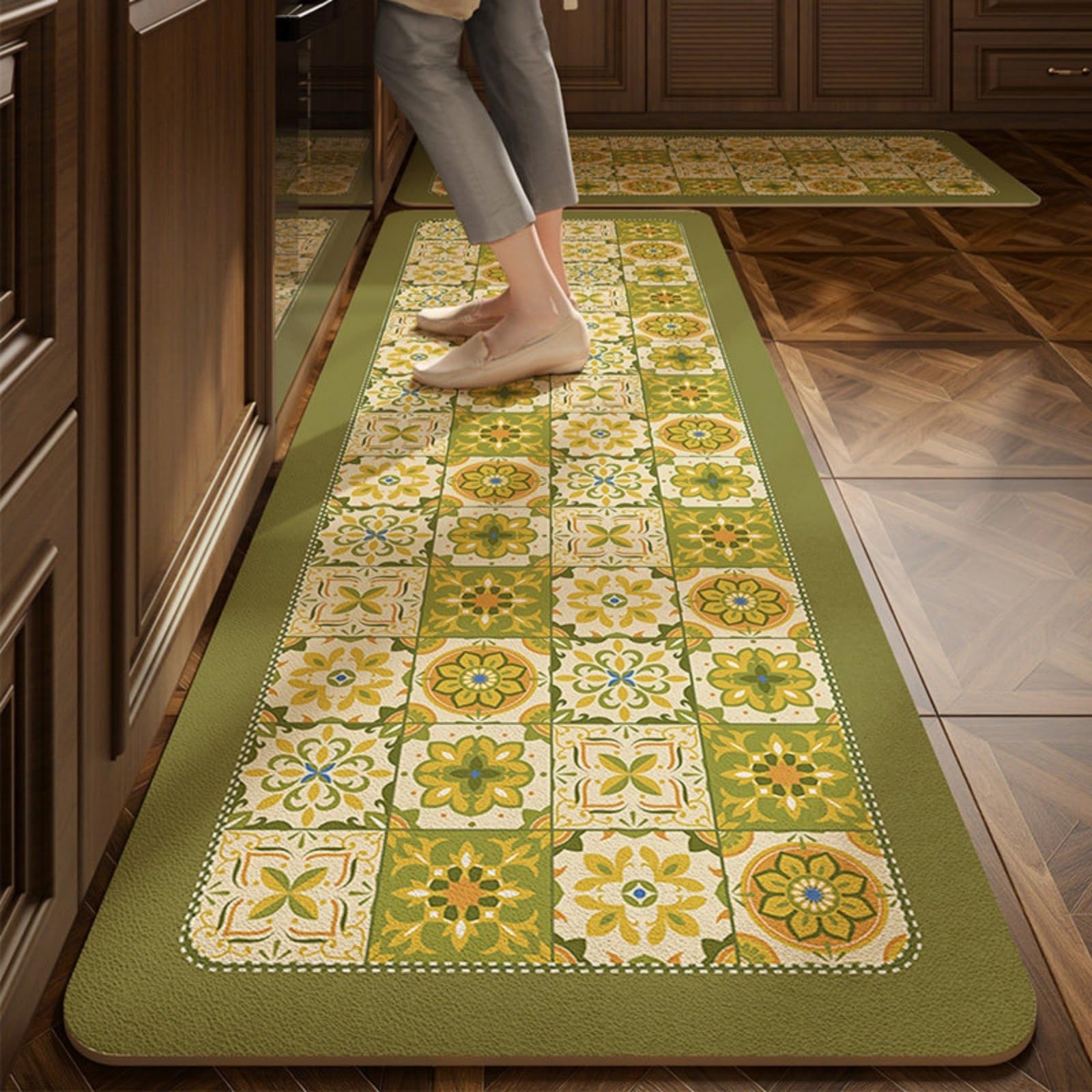 Tapis cuisine devant évier lavable pour protéger le sol du plan de travail
