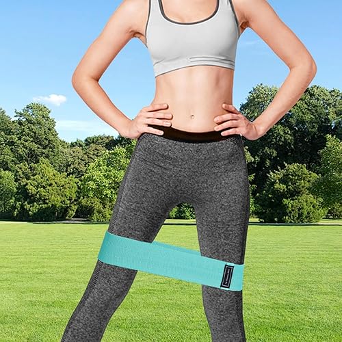 Miniatura 6 de Bandas de resistencia de ejercicio para piernas y glúteos, bandas de tela para yoga