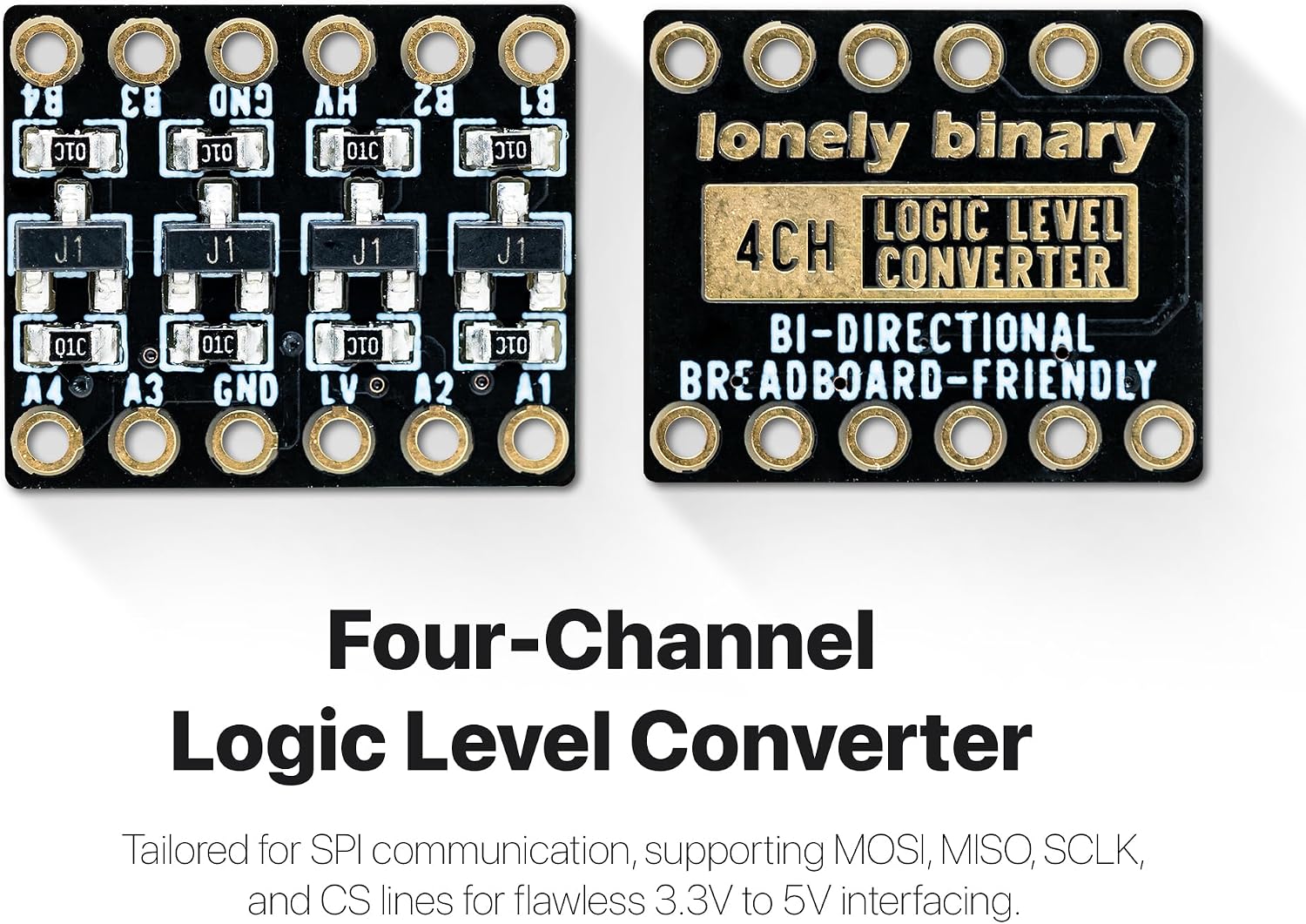 LONELY BINARY 27-Pack Logic Level Converter 2/4/6 Channel 3.3V to 5V | 18x 2-ch + 6x 4-ch + 3x 6-ch; bi-directional, auto-direction; I2C, SPI, UART; 2.54mm, breadboard; for Arduino, ESP32, Pico