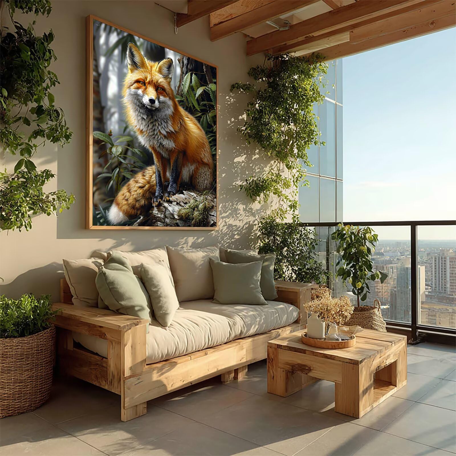 Fox Diamond Painting 100x135cm, DIY Diamond Painting Kit Completo, 9-5842