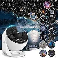 Projetor de Luz Galaxia, Projetor Galaxia, Projetor de Estrelas, Projetor de Luz, Galaxy Projector, Lâmpada de Projeção de Nebulosa Rotativa de 360, luz Noturna para Quarto, Preto E branco