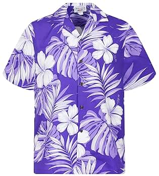 New Era【送料込】HAWAIIAN SHIRT WHITE/PURPLE Purple White Hawaiian Shirt Short Sleeve Pacific Legend XL