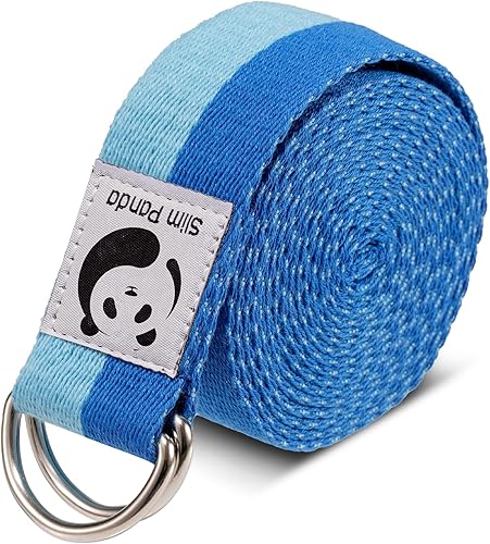 Miniatura 9 de Slim Panda Yoga Strap - Adjustable Cotton Belt for Stretching, Fitness & Physical Therapy (10+ Colors, 6 Feet8 Feet)