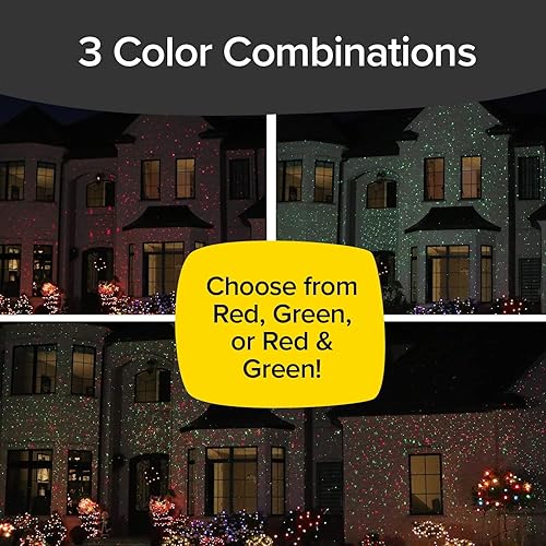 Miniatura 3 de AS-SEEN-ON-TV con 9 modos mejorados para una espectacular iluminación láser de vacaciones al aire libre con miles de luces que cubren 3200 pies