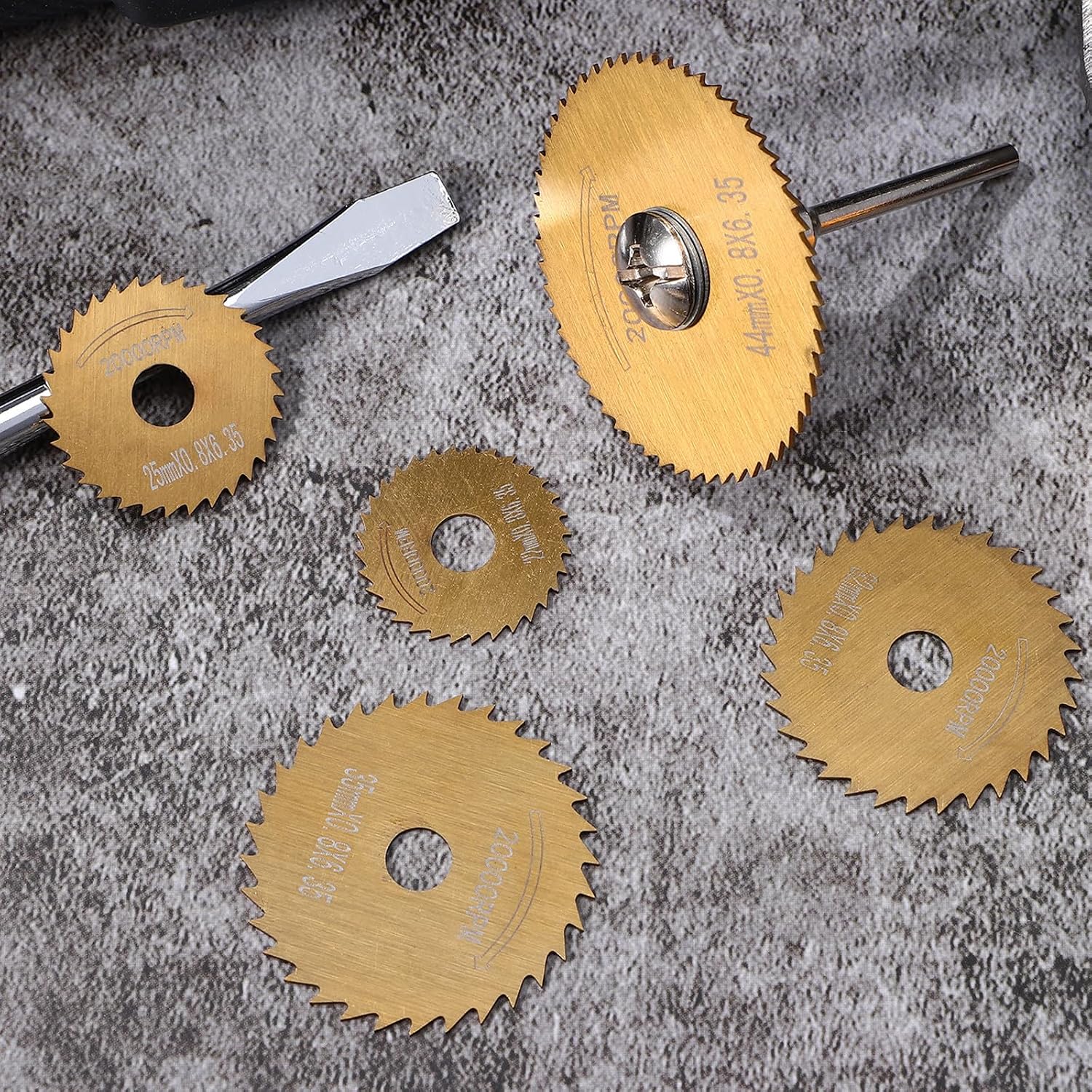 Toddmomy High-Speed Steel Cutting Discs for Electric Tools with Smooth and Flat Section, Stable and Efficient Operation, Sizes for Trimming and Cutting Tasks