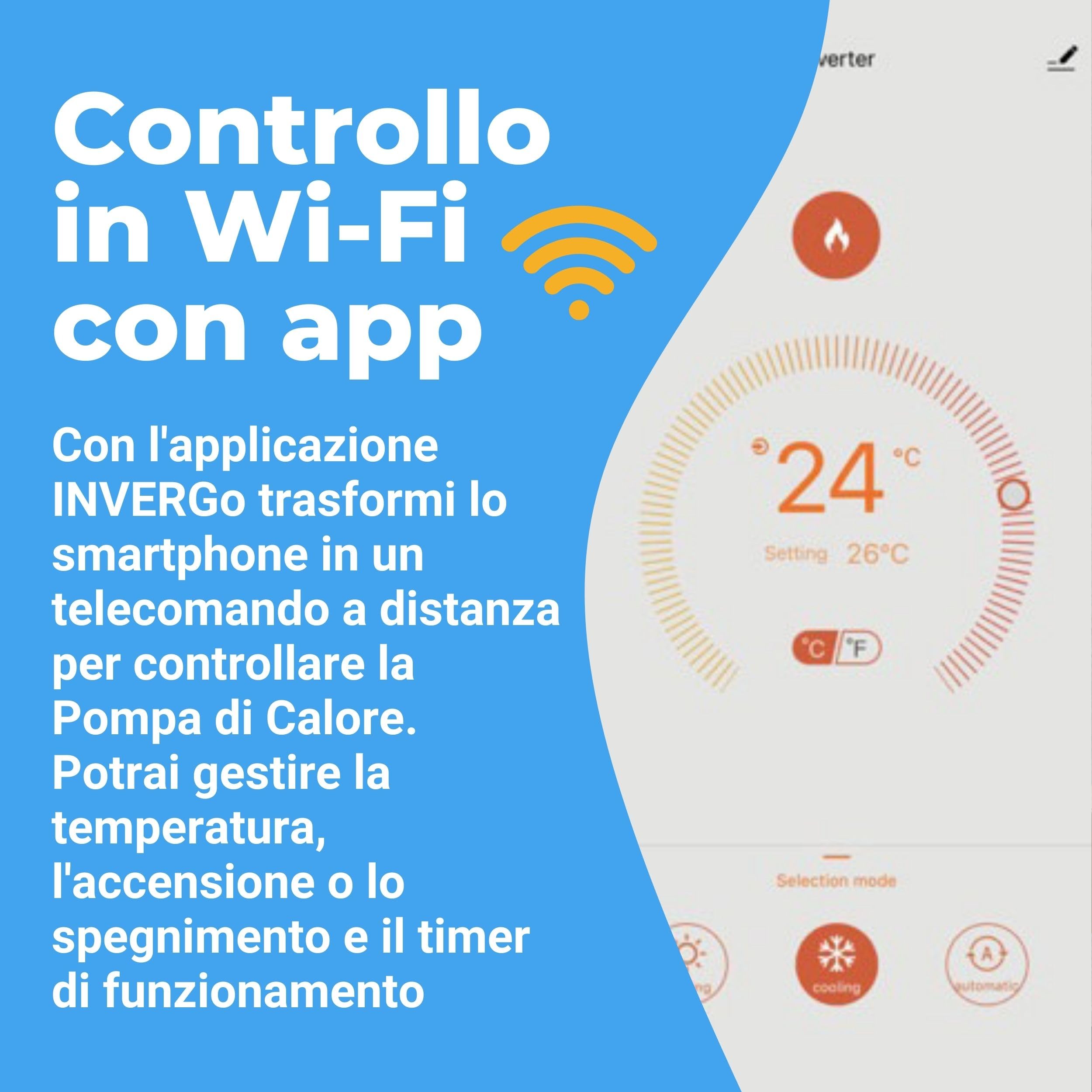 Pompa di Calore per Piscina Full Inverter MR Smart per Riscaldare Acqua Piscina Fuori Terra o Interrata (65 m³)