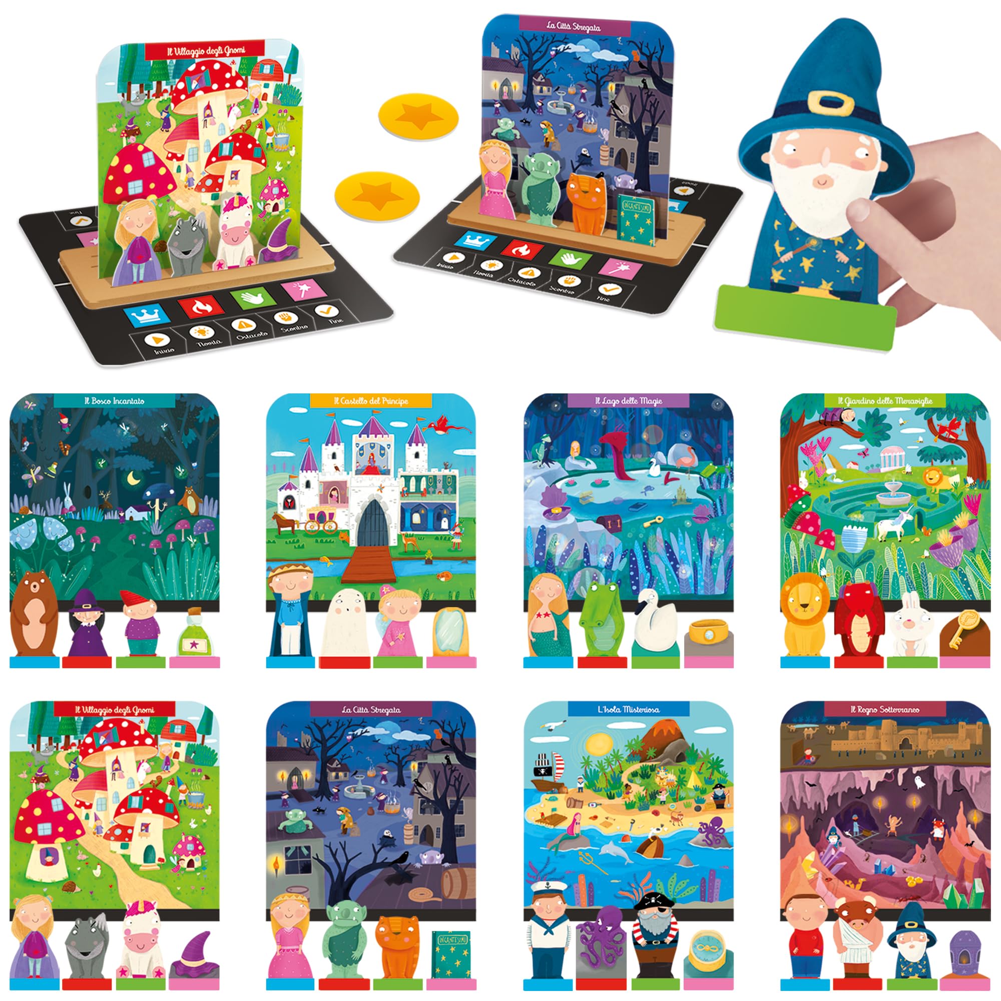 HEADU - L'Inventamagico! - Il Gioco per Creare Fiabe, Favole e Storie! - Un Gioco Educativo per Bambini dai 4 ai 8 anni - Made in Italy | IT61312