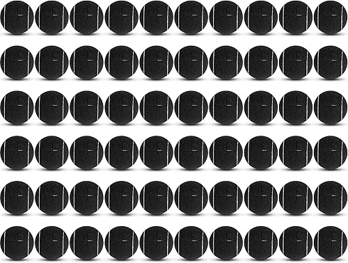 Miniatura 10 de Macarrie 60 pelotas de tenis precortadas a granel para sillas, cubiertas deslizantes resistentes de larga duración para muebles de aula, protectores