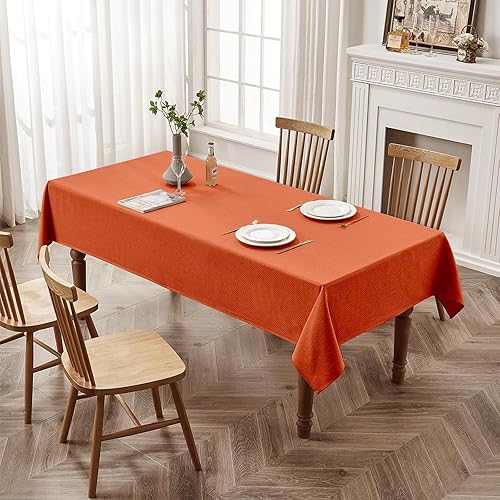 Miniatura 4 de BALCONY & FALCON Mantel rectangular de jacquard resistente al agua para Halloween, comedor, cocina, cafetería, fiestas y uso al aire libre