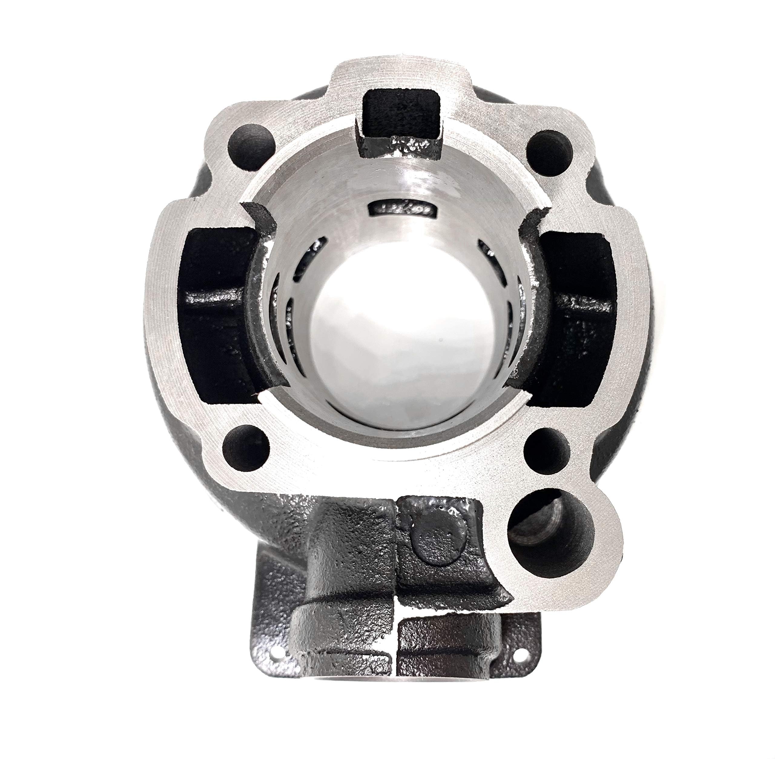 Mota - Kit negro 75 cc de hierro fundido compatible MINARELLI AM6 cilindro de culata superior racing para 50 unidades, 1 segmento mono 49 mm