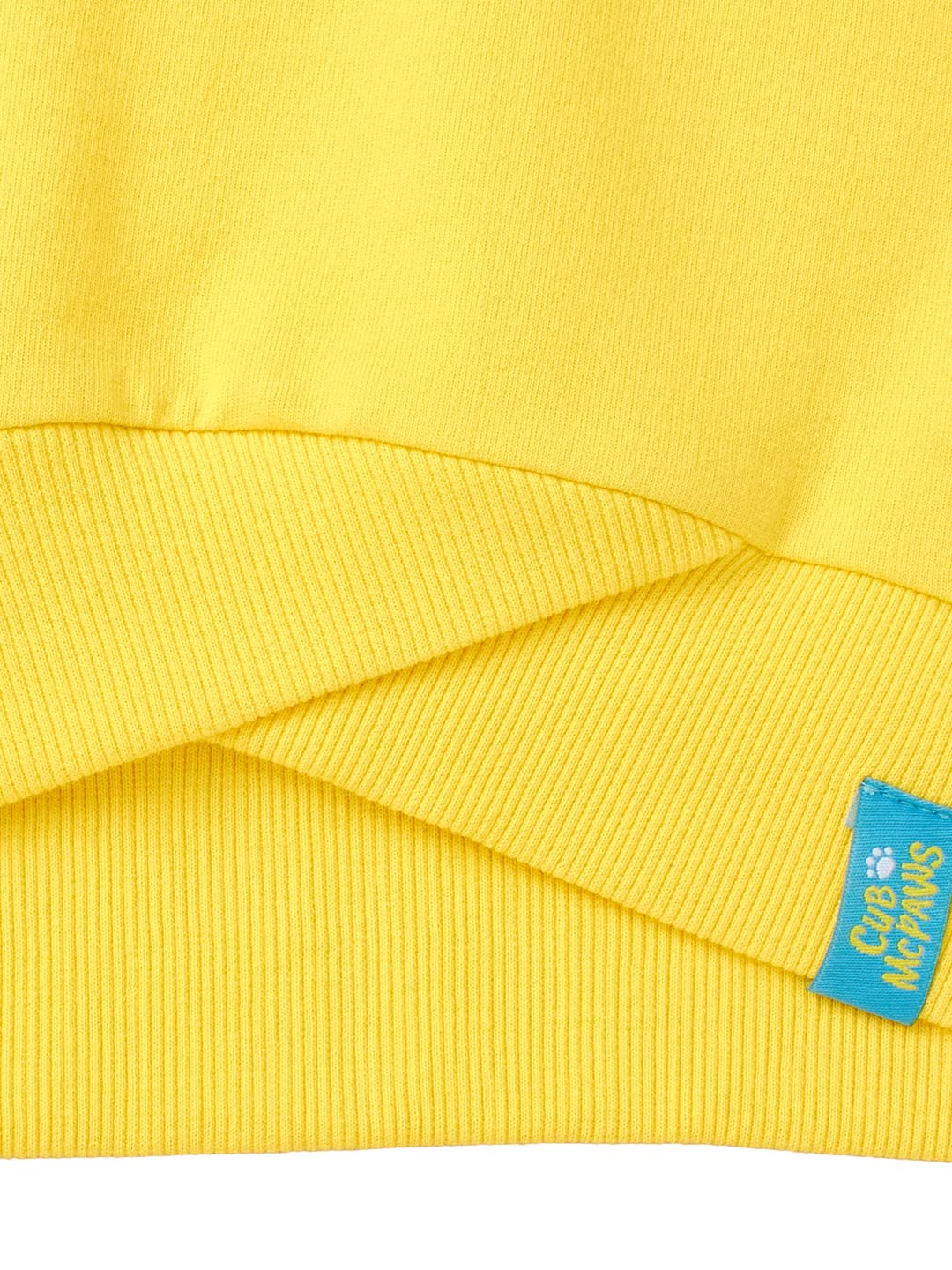 8 Years Girls Sweatshirt By Cub McPaws | Cotton Round Neck Full Sleeves Kids Pullover Sweatshirt for Girls| Yellow Girls Winter Wear with Graphic Print | 8-9 Years 1