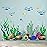 Zonon Under The Sea Wall Decals Coral Reef and Seaweed, Ocean Wall Decals Stickers, Undersea Decor Stickers, Underwater Sea Stickers for Nursery Living Room Office(Classic Style)
