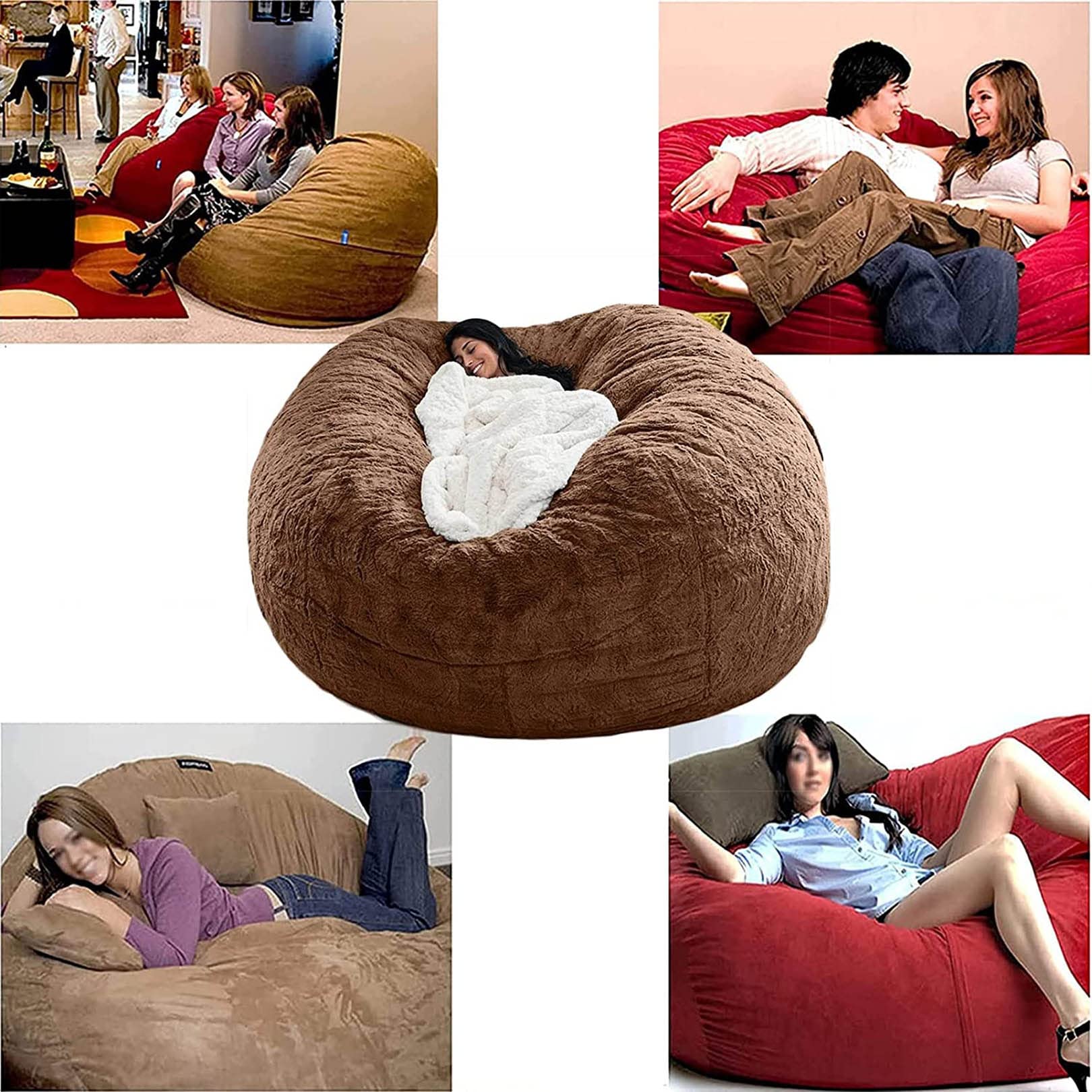 Nobildonna Opslag Zachte Speelgoed Zitzak Hoes Alleen Zonder Vulling voor Kinderen Volwassenen. Luie Bank Zitzak Knuffeldier (110x89cm