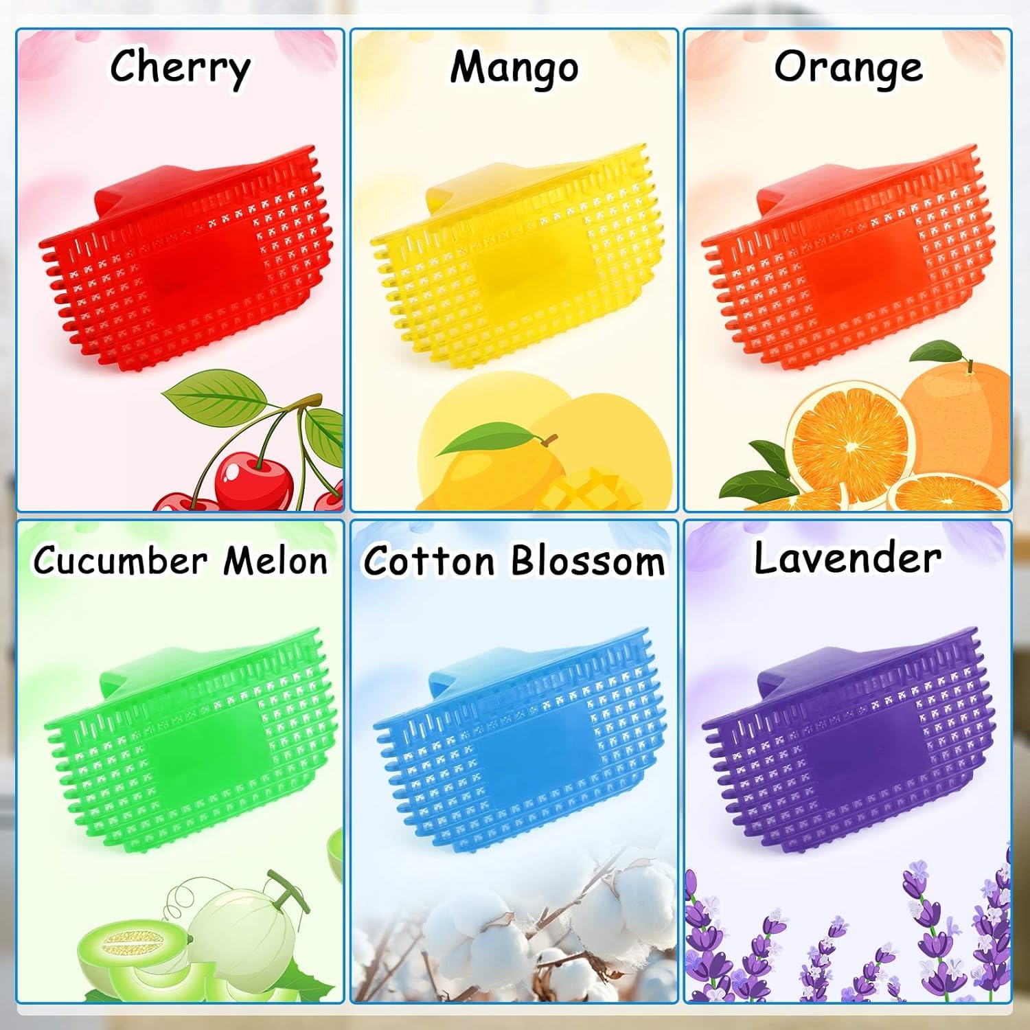 Leelosp 12 Pcs Eco Bowl Clip Freshener Clip on Toilet Bowls Deodorizer Rim Hanger Air Freshener Fruity Scent Toilet Bowl Fresheners for Bathroom Car Wardrobe Kitchen (Colorful)