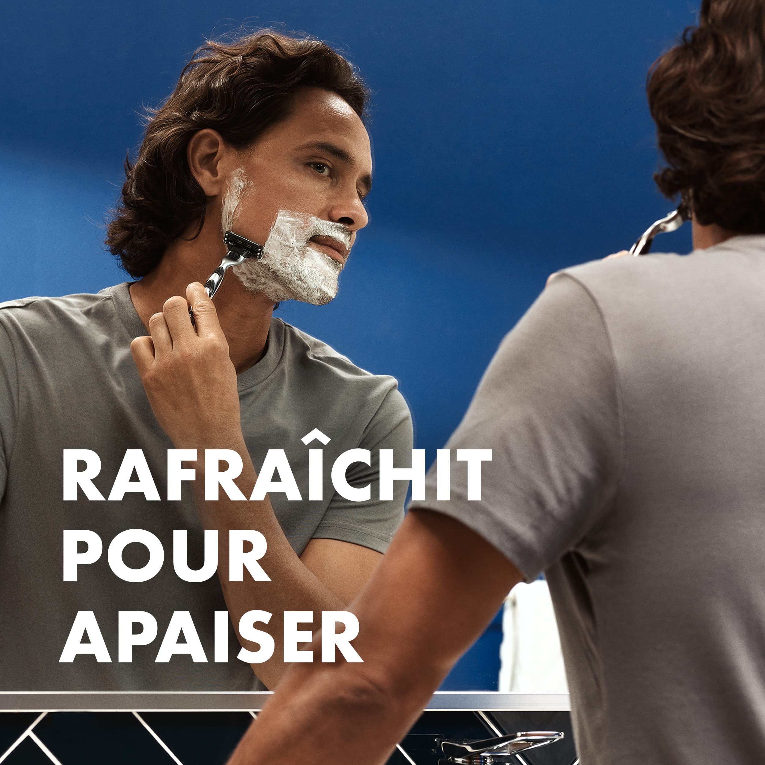 Gillette Series Gel À Raser Apaisant À L’aloe Vera, Pour Les Peaux Sensibles, Protection Complète Contre Les Irritations, 6x200ml