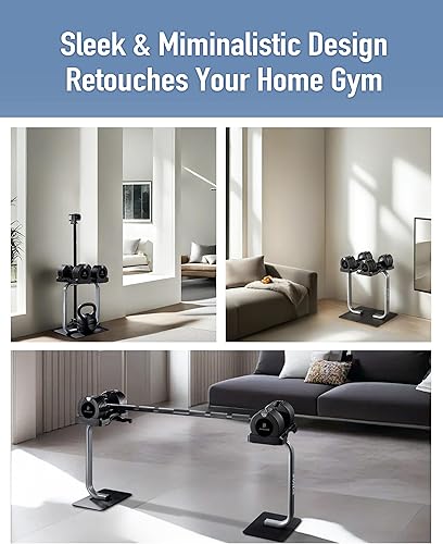 Miniatura 6 de BYZOOM FITNESS Mancuerna ajustable de 12.525 libras, juego de 2 unidades o una sola unidad, entrenamiento con pesas, fitness, ejercicio,